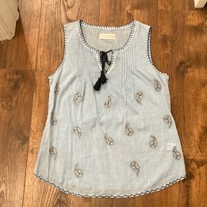 Paisley Cotton tank size small